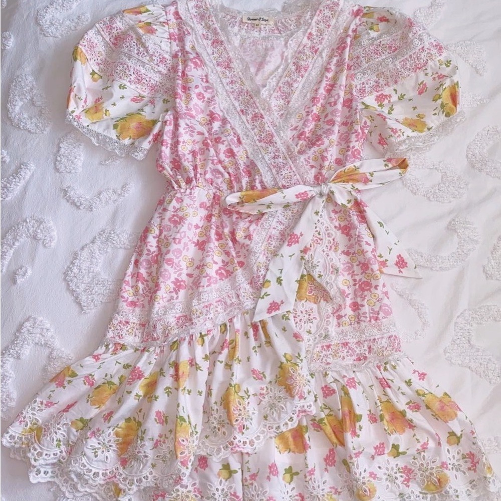 RARE yvonne & love floral patterned dress (loveshackfancy lookalike)